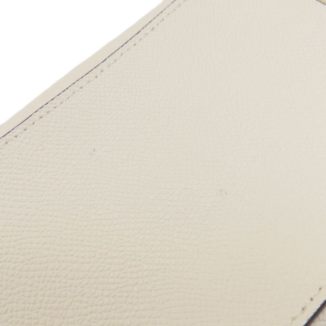 COACH Handbag F73172 leather white Flower 2WAY Women Used Authentic