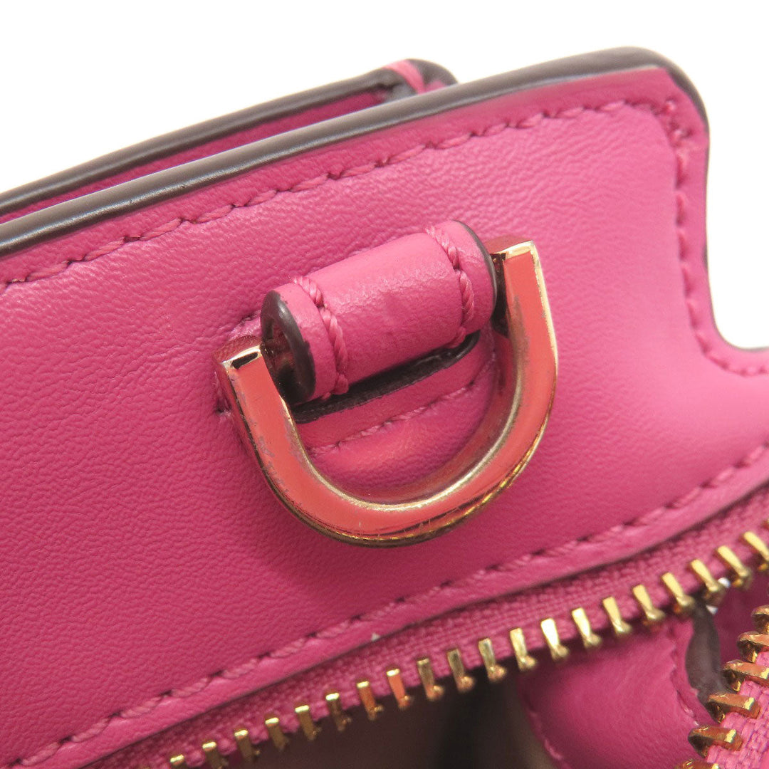 MICHAEL KORS Handbag PVC pink MK Signature 2WAY