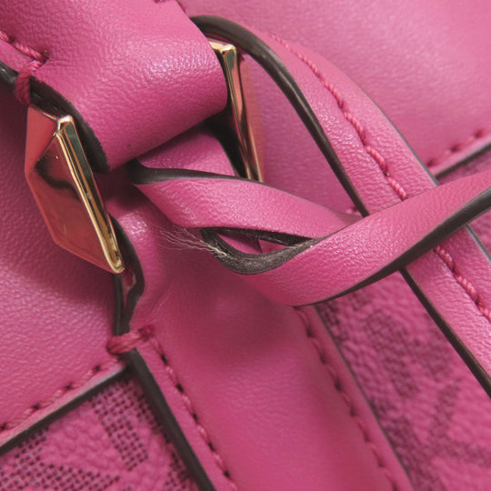MICHAEL KORS Handbag PVC pink MK Signature 2WAY