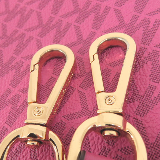 MICHAEL KORS Handbag PVC pink MK Signature 2WAY