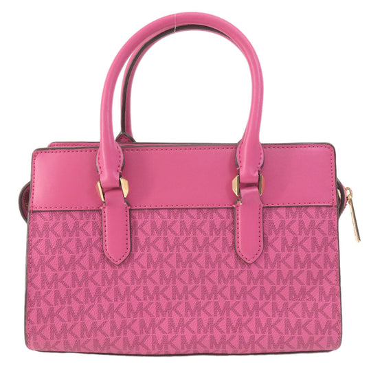 MICHAEL KORS Handbag PVC pink MK Signature 2WAY