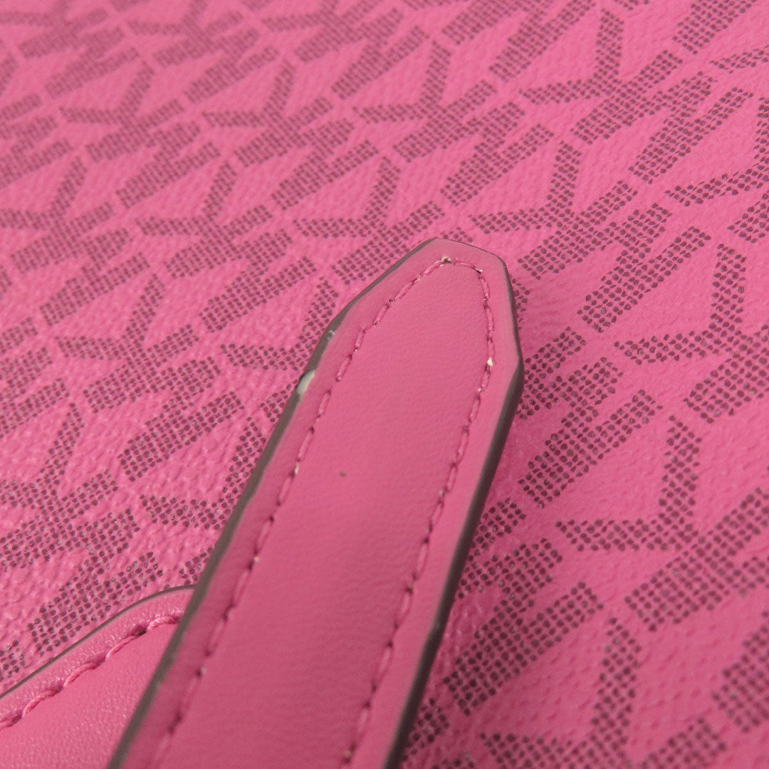 MICHAEL KORS Handbag PVC pink MK Signature 2WAY