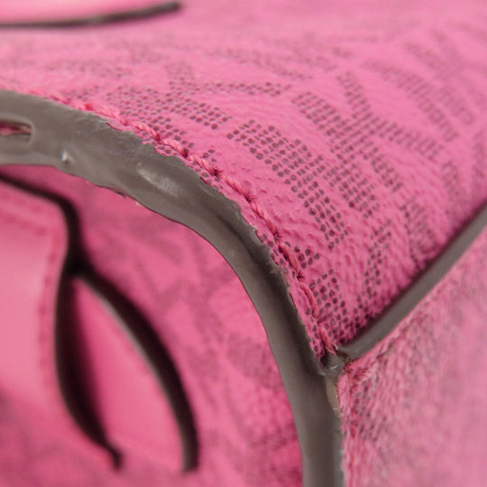 MICHAEL KORS Handbag PVC pink MK Signature 2WAY