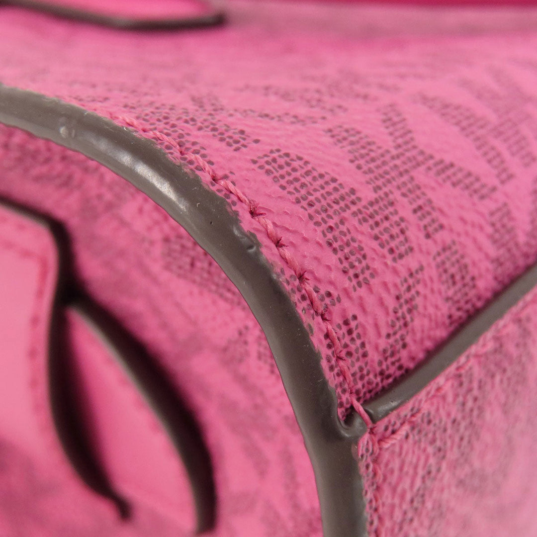 MICHAEL KORS Handbag PVC pink MK Signature 2WAY