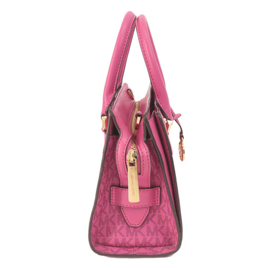 MICHAEL KORS Handbag PVC pink MK Signature 2WAY