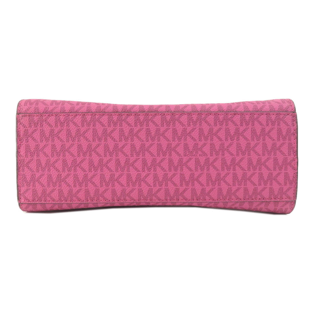 MICHAEL KORS Handbag PVC pink MK Signature 2WAY