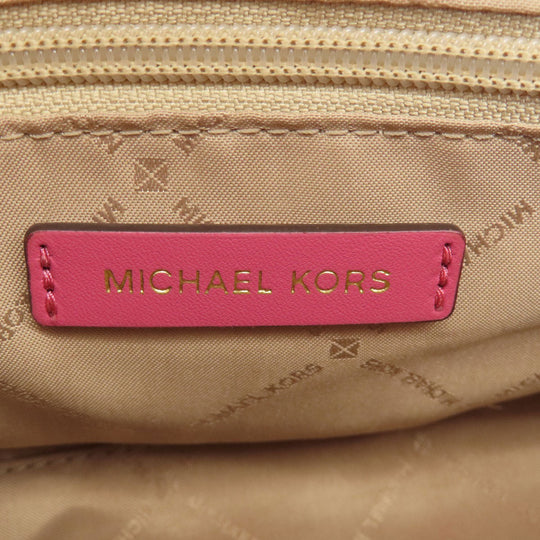 MICHAEL KORS Handbag PVC pink MK Signature 2WAY
