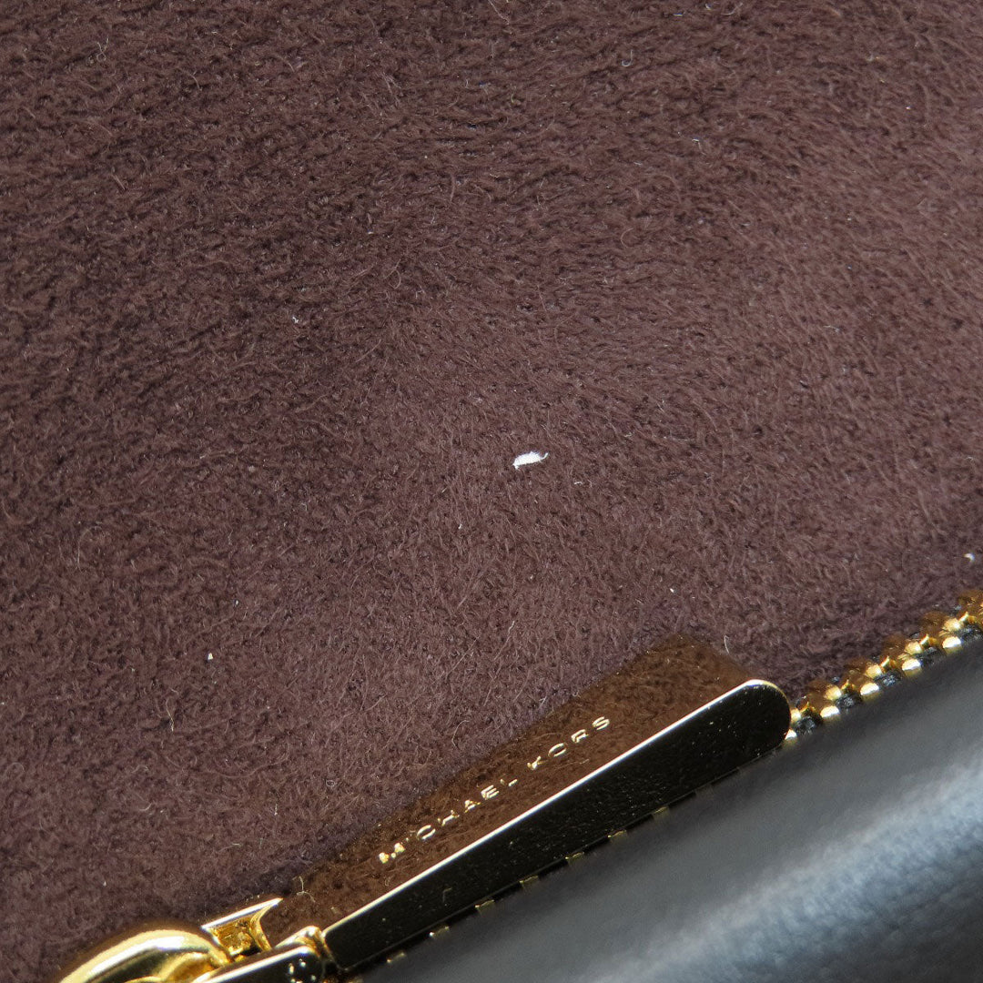 MICHAEL KORS Handbag PVC Brown MK Signature 2WAY Women Used Authentic