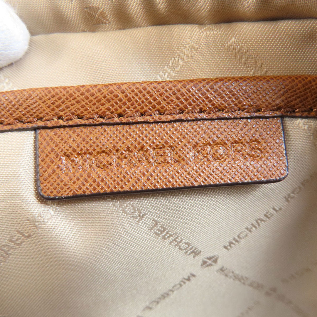 MICHAEL KORS Shoulder Bag PVC Brown MK signature