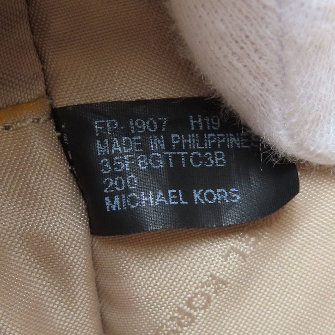 MICHAEL KORS Shoulder Bag PVC Brown MK signature
