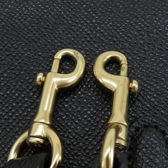 COACH Handbag F11925 PVC black 2WAY Women Used Authentic