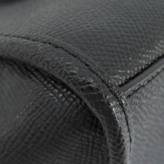 COACH Handbag F11925 PVC black 2WAY Women Used Authentic