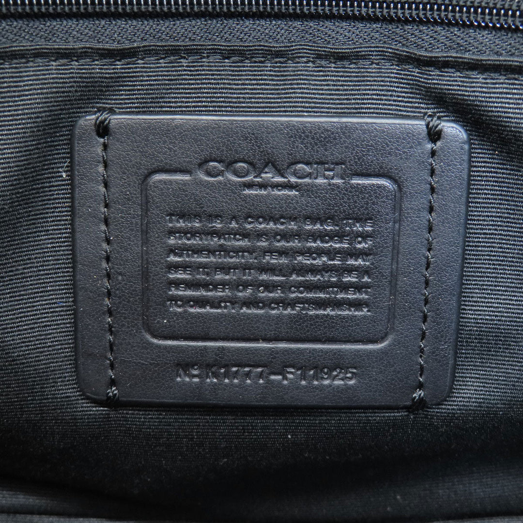 COACH Handbag F11925 PVC black 2WAY Women Used Authentic