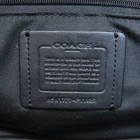 COACH Handbag F11925 PVC black 2WAY Women Used Authentic