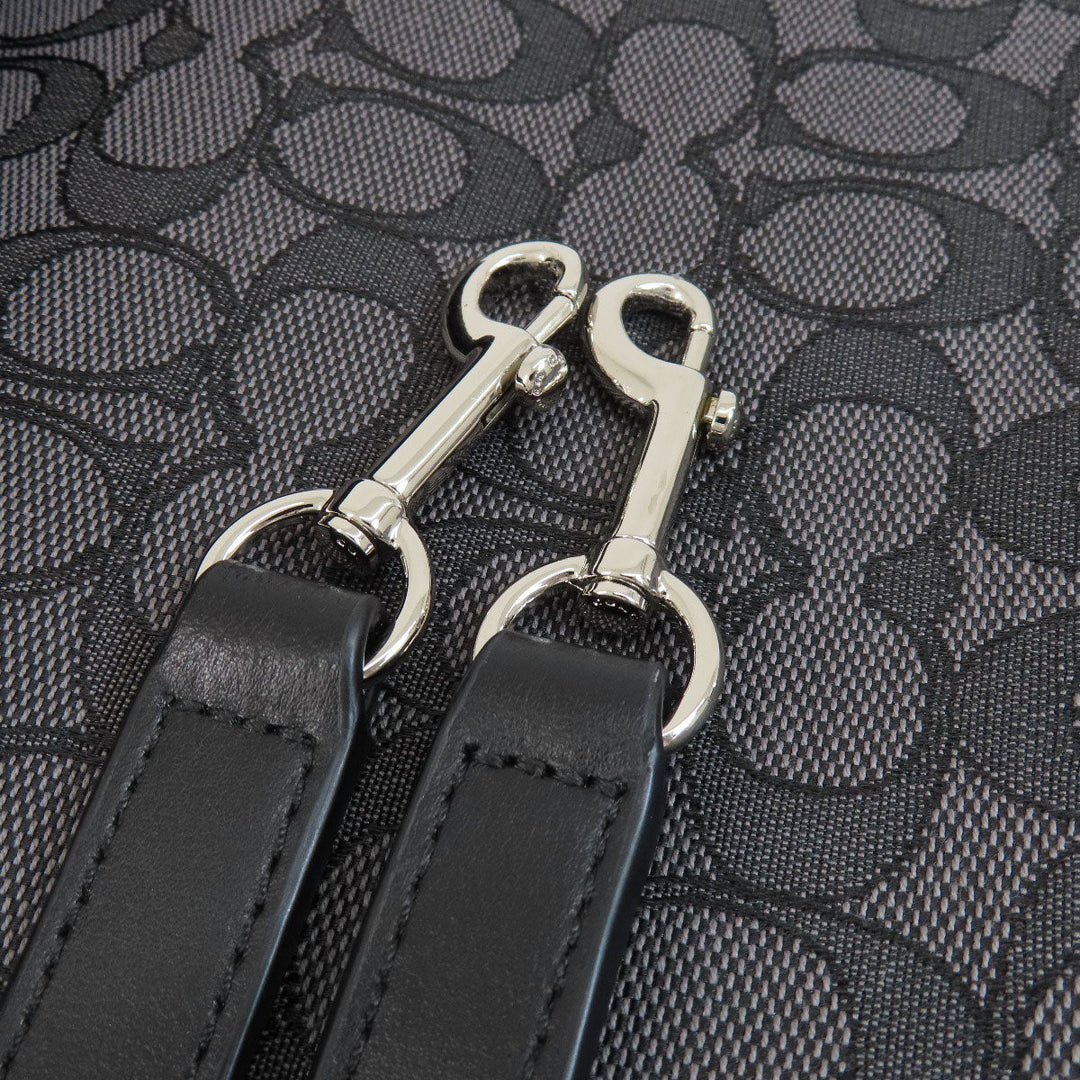 COACH Tote Bag F58327 canvas black Signature 2WAY Women Used Authentic