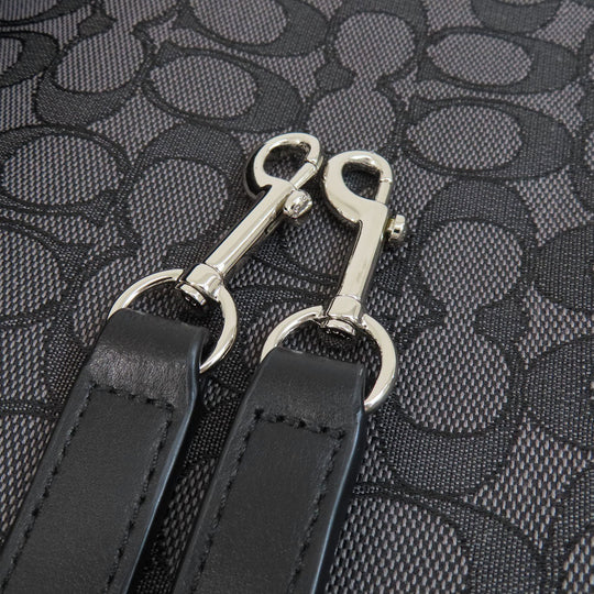 COACH Tote Bag F58327 canvas black Signature 2WAY Women Used Authentic