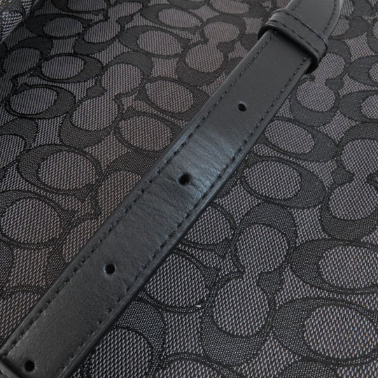 COACH Tote Bag F58327 canvas black Signature 2WAY Women Used Authentic