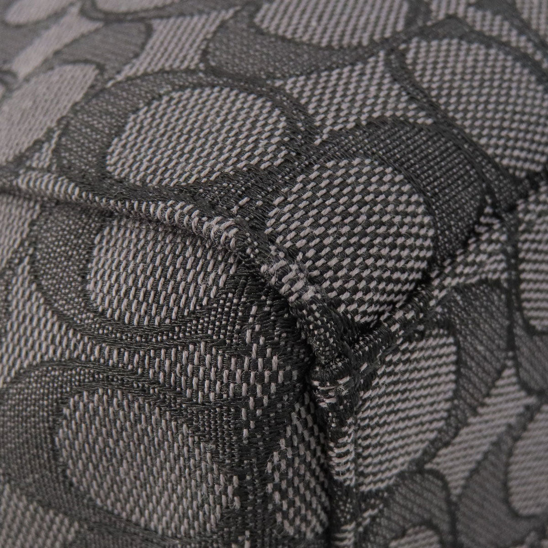 COACH Tote Bag F58327 canvas black Signature 2WAY Women Used Authentic