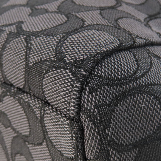 COACH Tote Bag F58327 canvas black Signature 2WAY Women Used Authentic