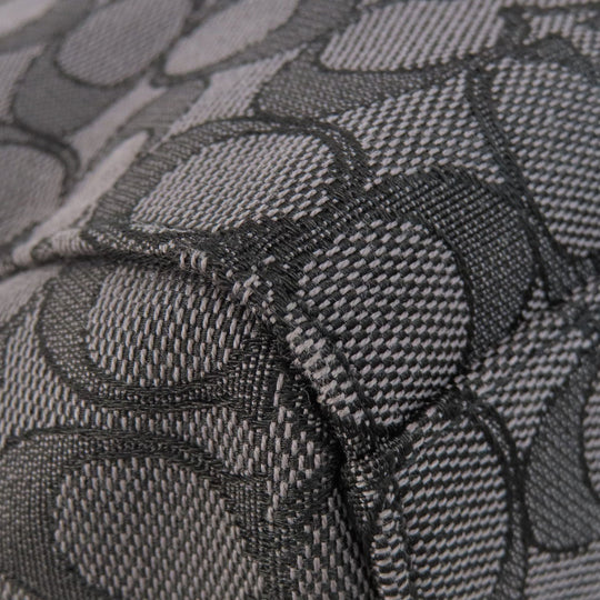 COACH Tote Bag F58327 canvas black Signature 2WAY Women Used Authentic