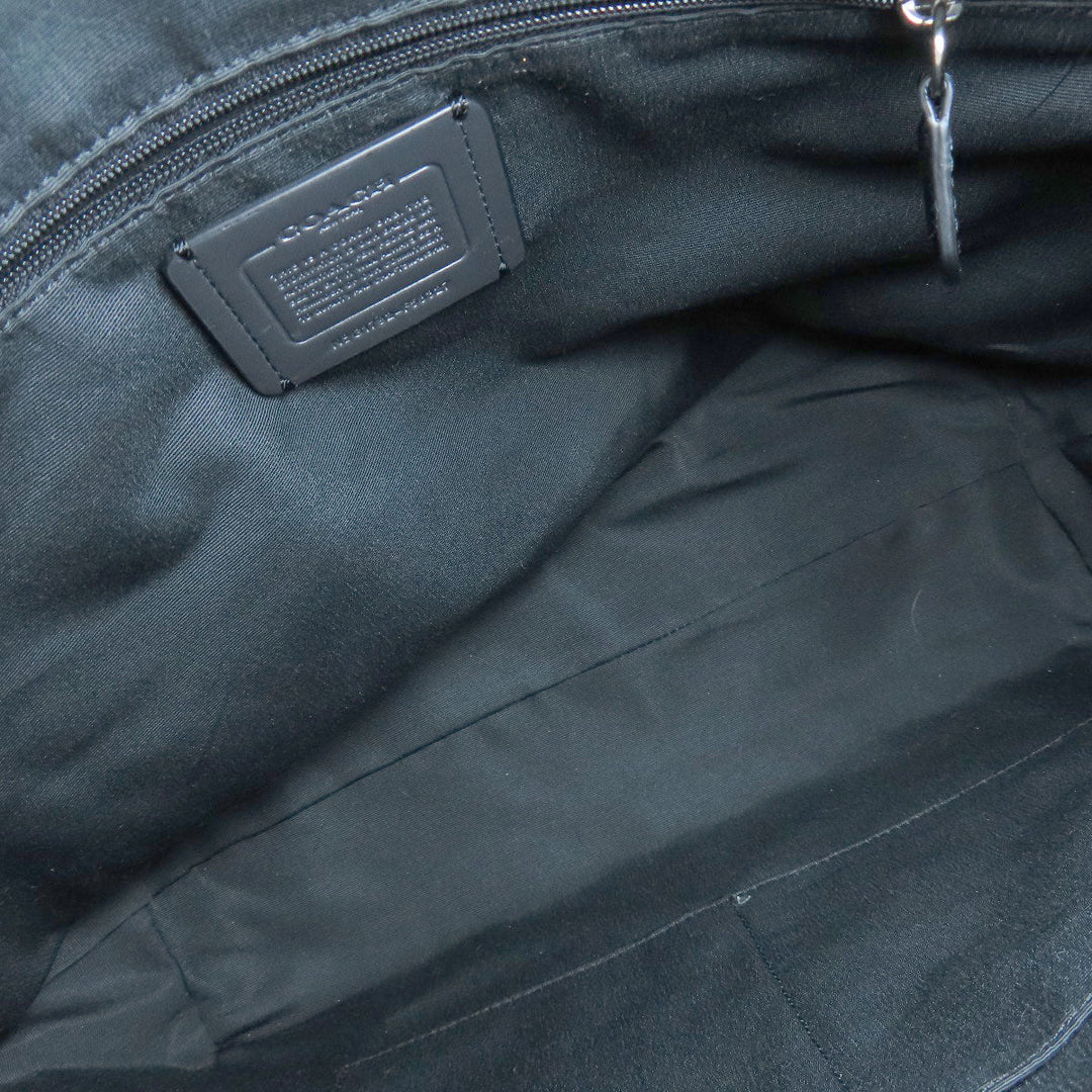 COACH Tote Bag F58327 canvas black Signature 2WAY Women Used Authentic