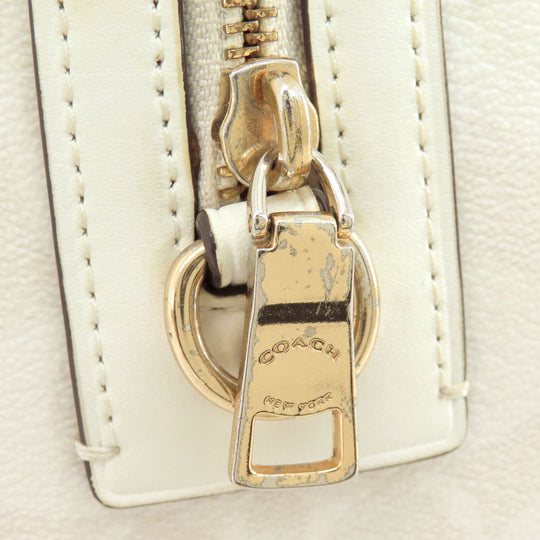 COACH Handbag 83607 PVC white Signature 2WAY