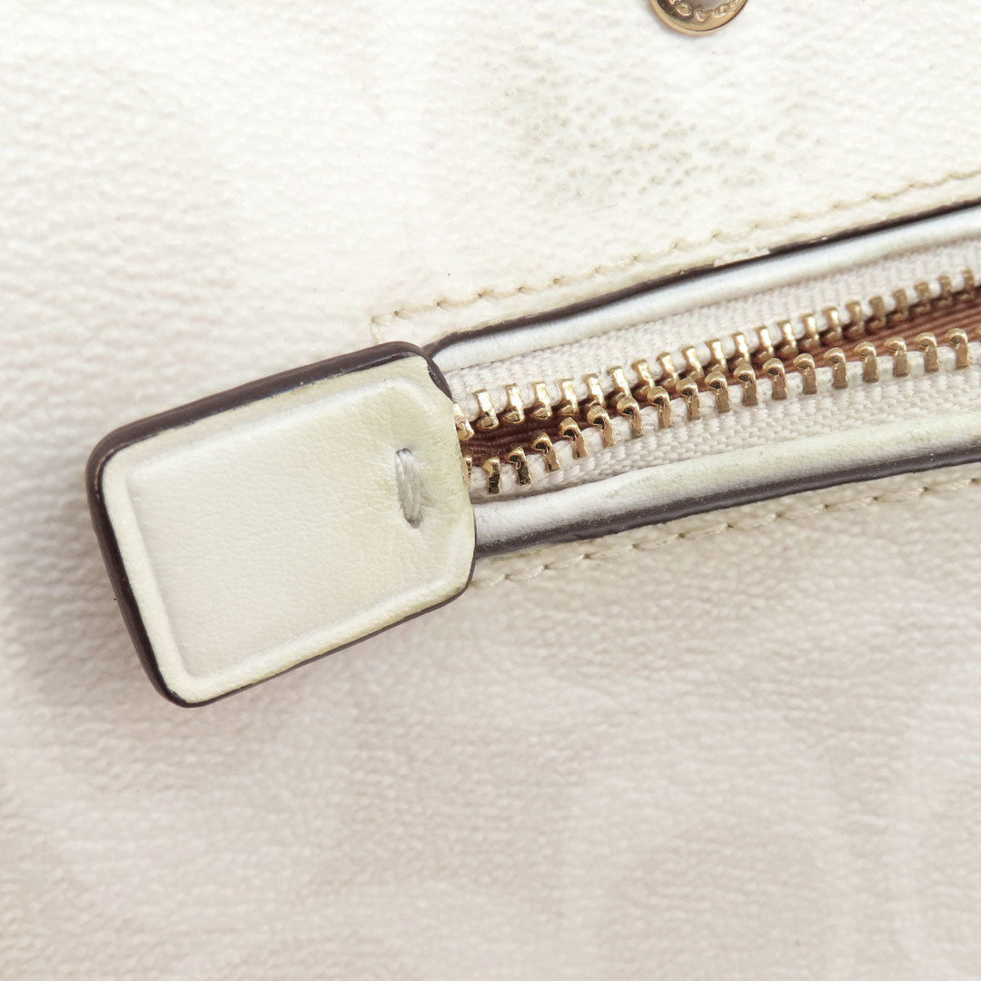 COACH Handbag 83607 PVC white Signature 2WAY