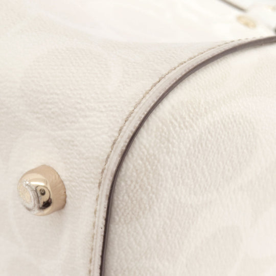 COACH Handbag 83607 PVC white Signature 2WAY