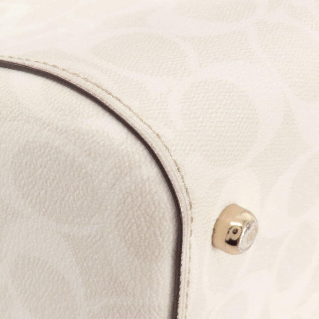 COACH Handbag 83607 PVC white Signature 2WAY