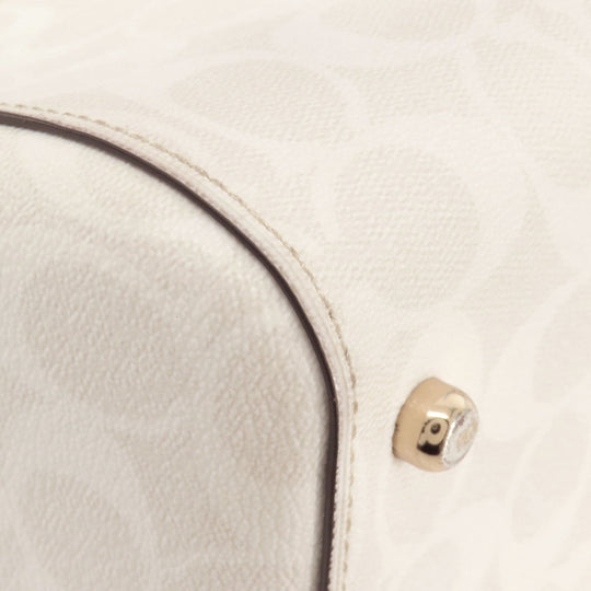 COACH Handbag 83607 PVC white Signature 2WAY