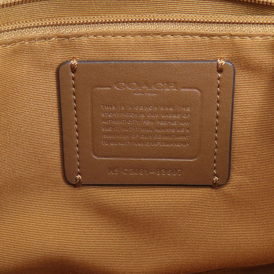 COACH Handbag 83607 PVC white Signature 2WAY