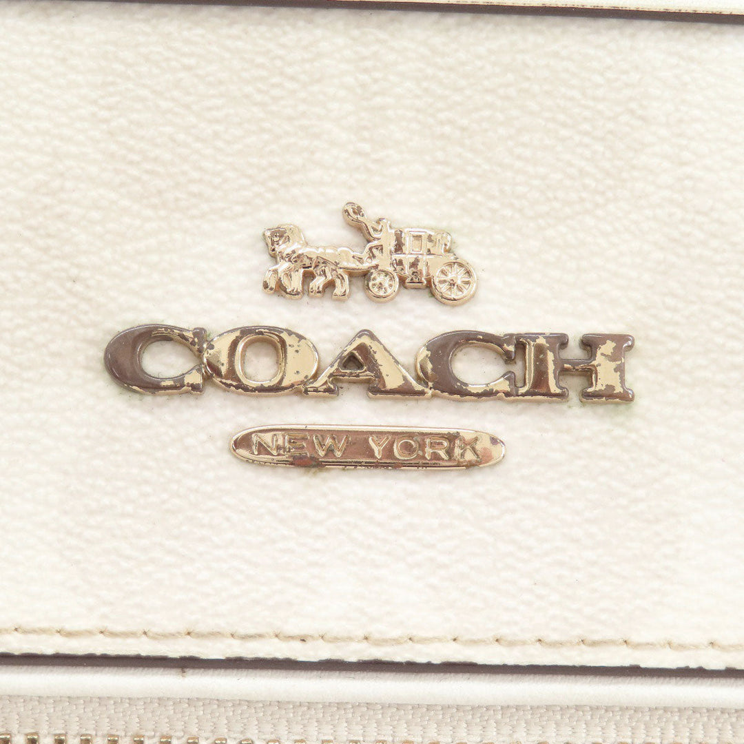 COACH Handbag 83607 PVC white Signature 2WAY