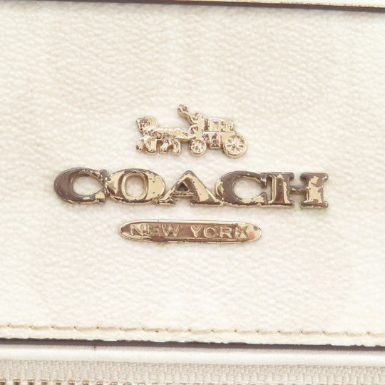 COACH Handbag 83607 PVC white Signature 2WAY