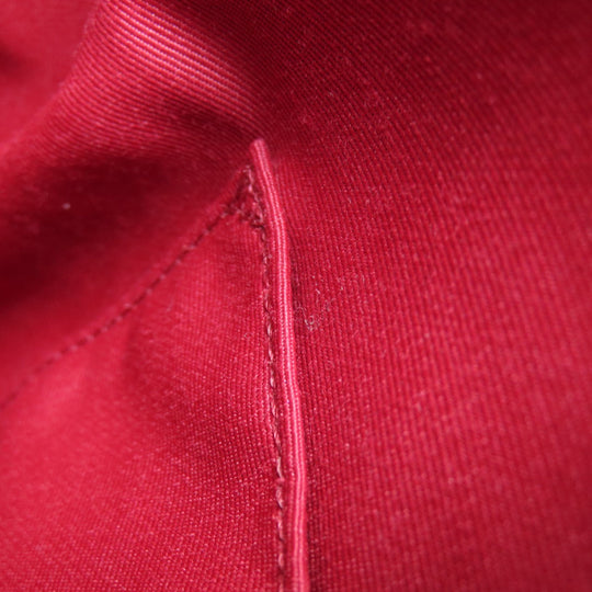 COACH Handbag F57521 leather Red logo 2WAY Women Used Authentic