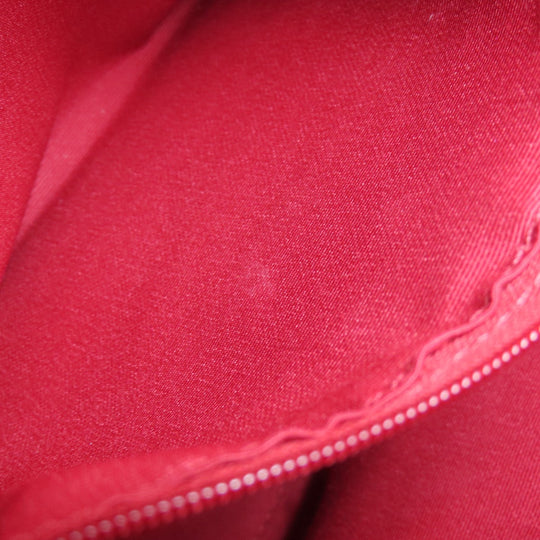 COACH Handbag F57521 leather Red logo 2WAY Women Used Authentic