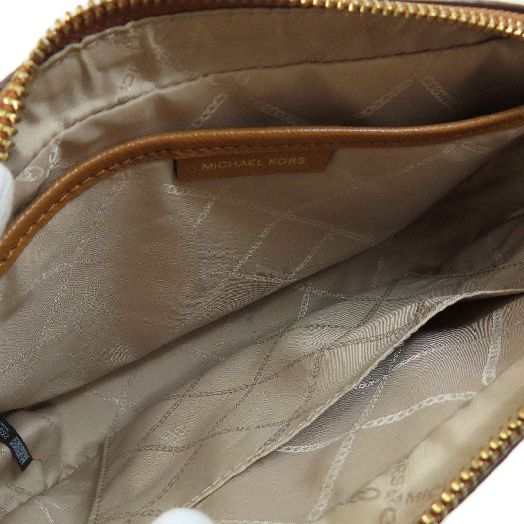 MICHAEL KORS Shoulder Bag PVC Ocher logo
