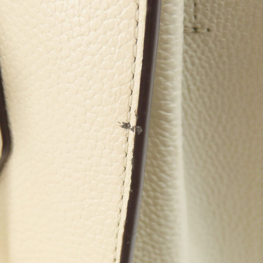 MICHAEL KORS Handbag PVC white logo 2WAY Women Used Authentic