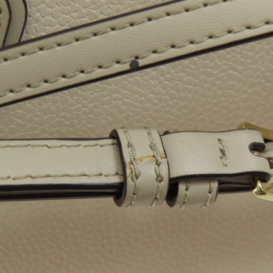 MICHAEL KORS Handbag PVC white logo 2WAY Women Used Authentic
