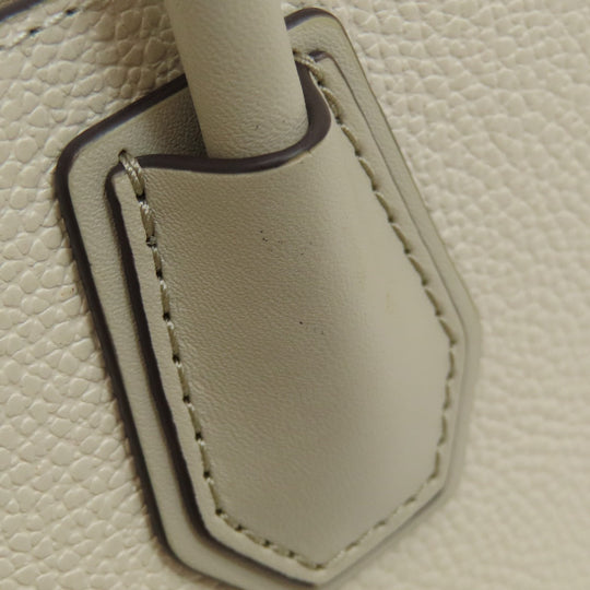 MICHAEL KORS Handbag PVC white logo 2WAY Women Used Authentic
