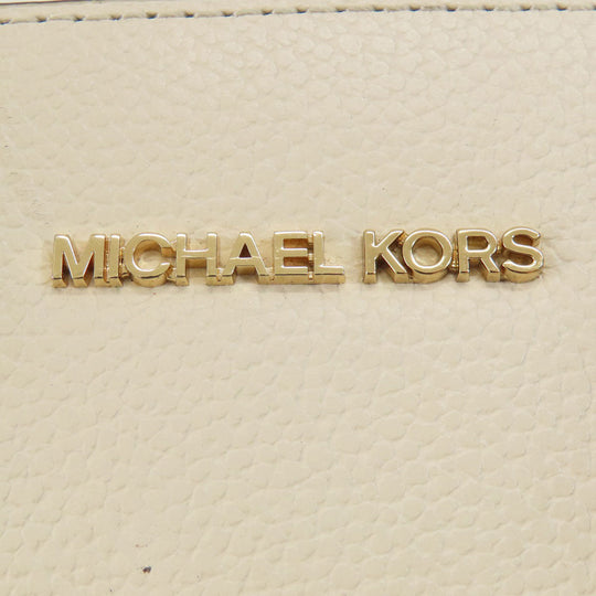MICHAEL KORS Handbag PVC white logo 2WAY Women Used Authentic