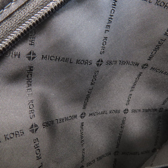 MICHAEL KORS Shoulder Bag leather black logo Women Used Authentic