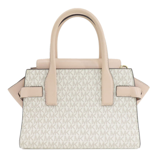 MICHAEL KORS Handbag PVC white Carmen 2WAY Women Used Authentic