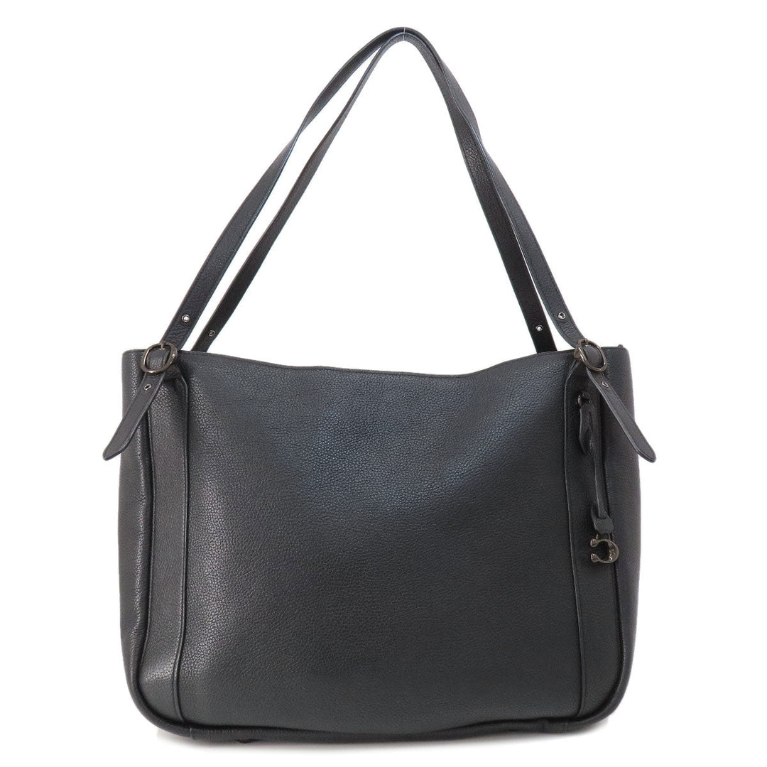 COACH Tote Bag C8353 leather black Alana Women Used Authentic