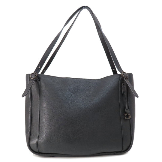 COACH Tote Bag C8353 leather black Alana Women Used Authentic