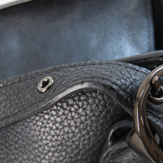 COACH Tote Bag C8353 leather black Alana Women Used Authentic