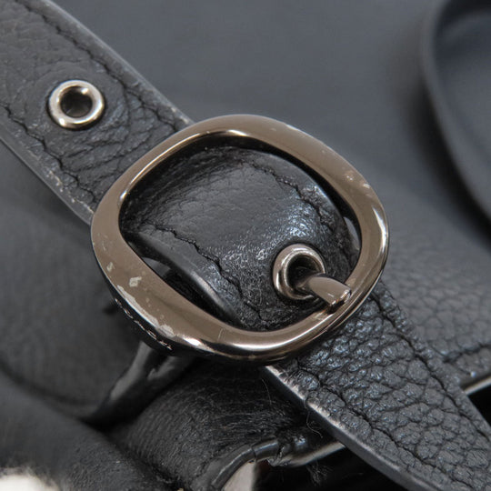 COACH Tote Bag C8353 leather black Alana Women Used Authentic