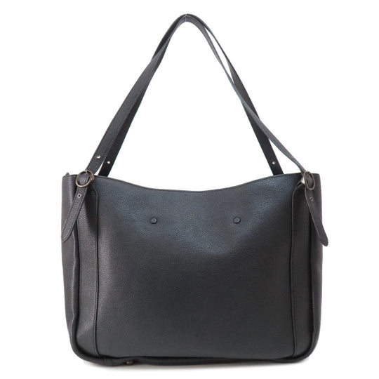 COACH Tote Bag C8353 leather black Alana Women Used Authentic