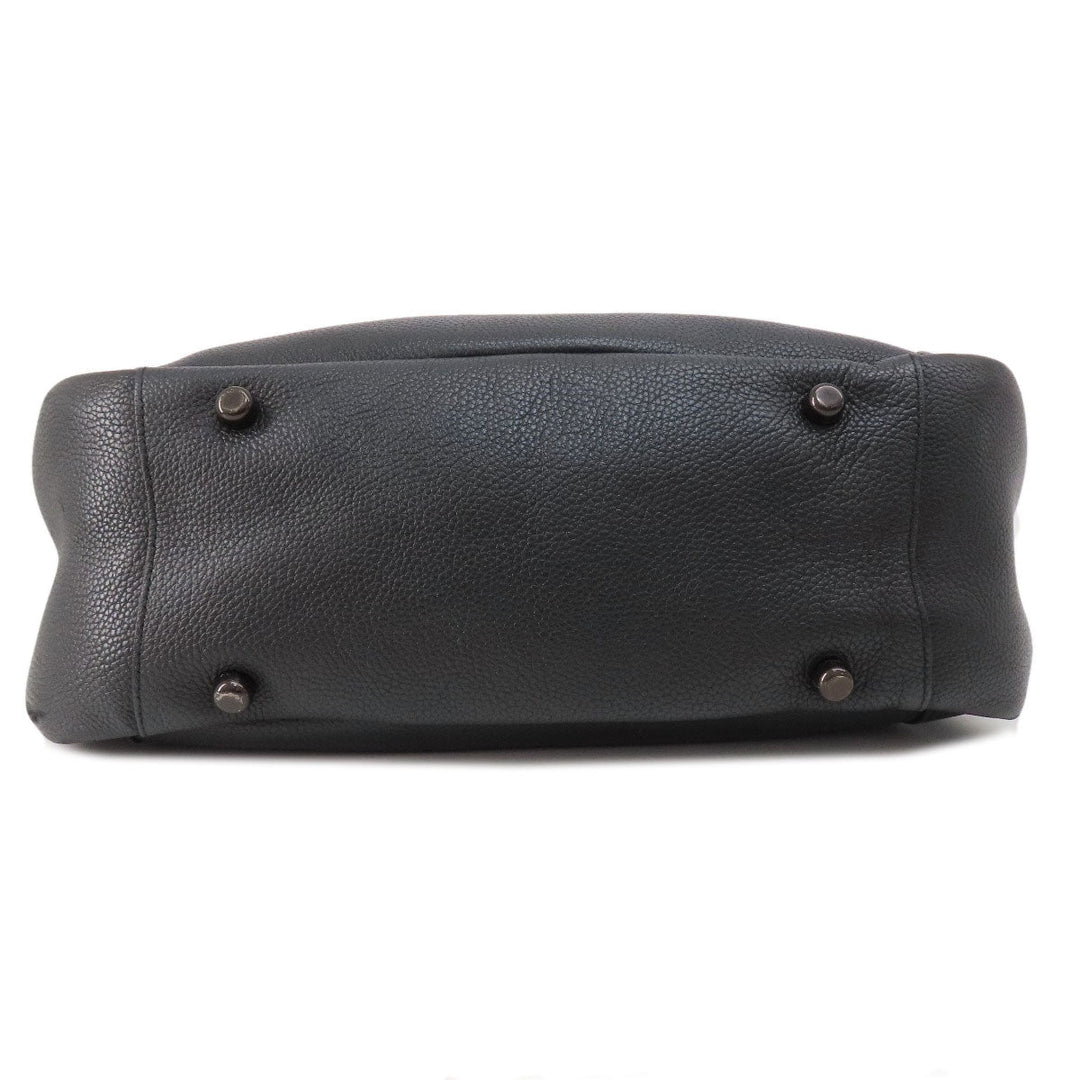 COACH Tote Bag C8353 leather black Alana Women Used Authentic