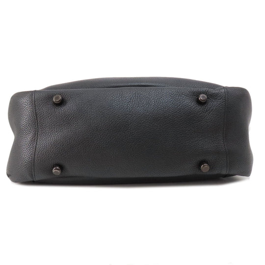 COACH Tote Bag C8353 leather black Alana Women Used Authentic