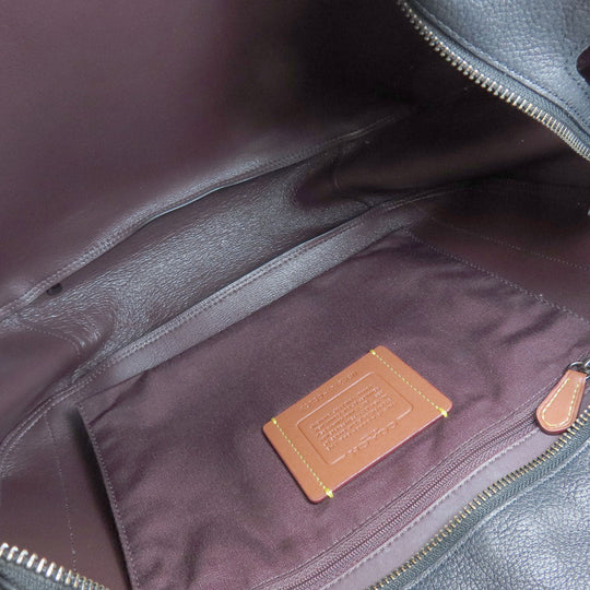 COACH Tote Bag C8353 leather black Alana Women Used Authentic